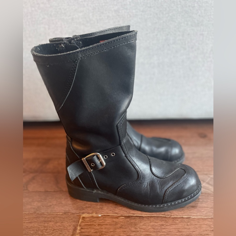 Harley-Davidson Men's Black Leather Motorcycle Boots 8.5